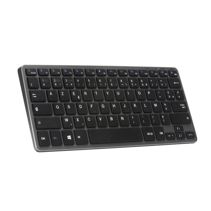 Teclado TKL - BLUESTORK - Bluetooth + PC 2.4Ghz - Gris y Negro Teclado TKL - BLUESTORK - Bluetooth + PC 2.4Ghz - Gris y Negro
