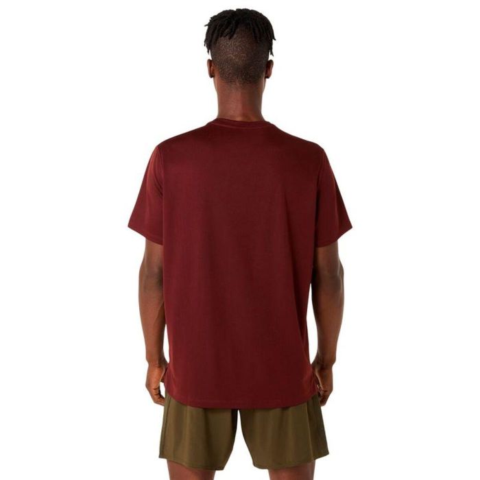 Camiseta de Manga Corta Hombre Asics Core Rojo Oscuro 40 2/3 1