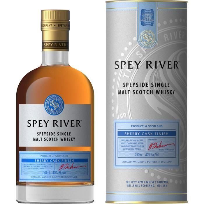 SPEY RIVER Whisky Sherry acabado en barrica - 70CL - 40%