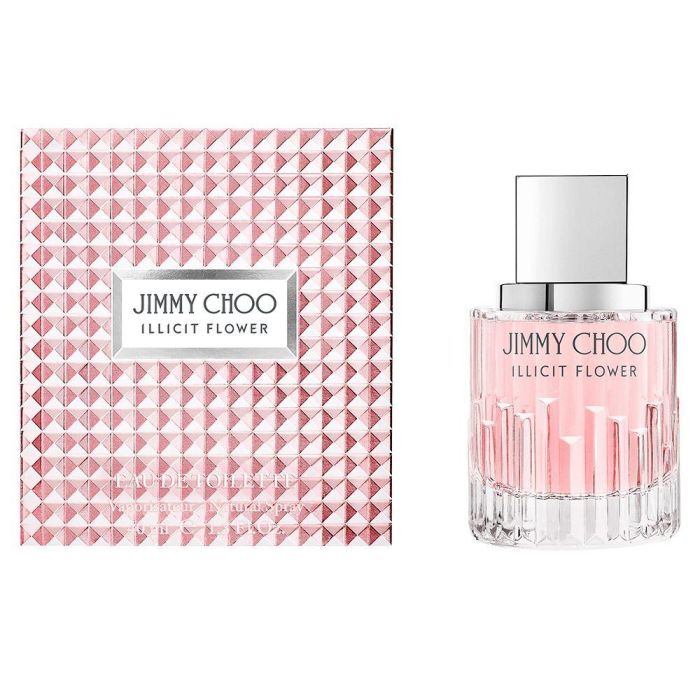 Jimmy Choo ILLICIT FLOWER Eau de Toilette Vaporizador para Mujer Floral Amaderada con Chabacano, Mandarina, Jazmín y Sándalo 40 ml