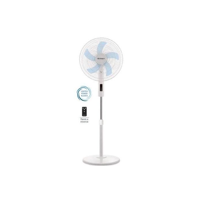 Orbegozo SF 1340 Ventilador de Pie 45W, 5 Aspas 40cm, 3 Velocidades, Mando a Distancia, Temporizador 12h, Oscilante, Silencioso