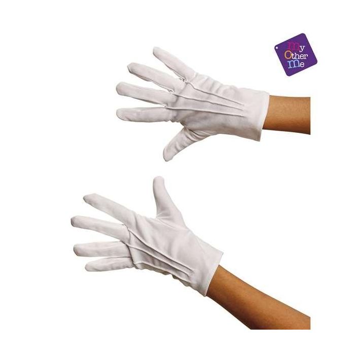 Guante adulto corto blanco talla única 1 Guante adulto corto blanco talla única 1