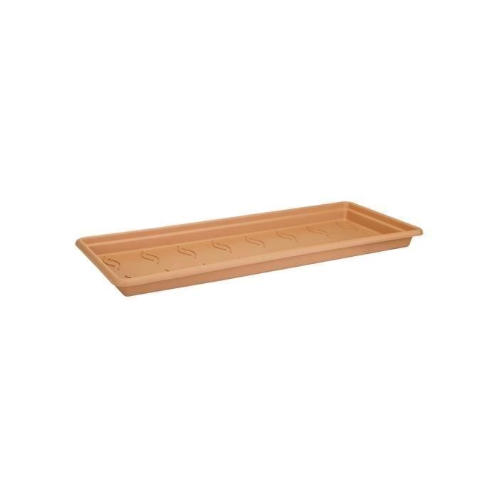 Platillo ELHO Green Basics 100 planter - Terracota blanda - XXL - Exterior - Ø 89.7 x H 5.7 cm