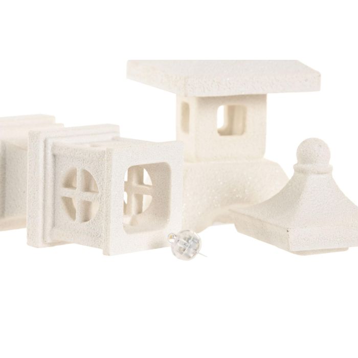 Decoracion Luminosa Oriental DKD Home Decor Blanco 6 x 16 x 6 cm (4 Unidades) 2