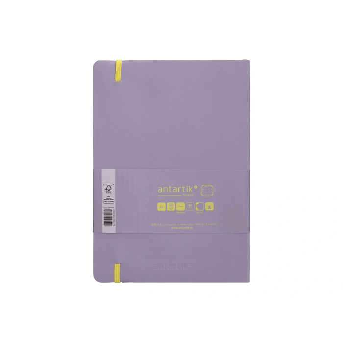 Antartik Cuaderno A5 Tapa Blanda Hojas Puntos Morado y Amarillo 80 Hojas 80 gr FSC 2 Antartik Cuaderno A5 Tapa Blanda Hojas Puntos Morado y Amarillo 80 Hojas 80 gr FSC 2