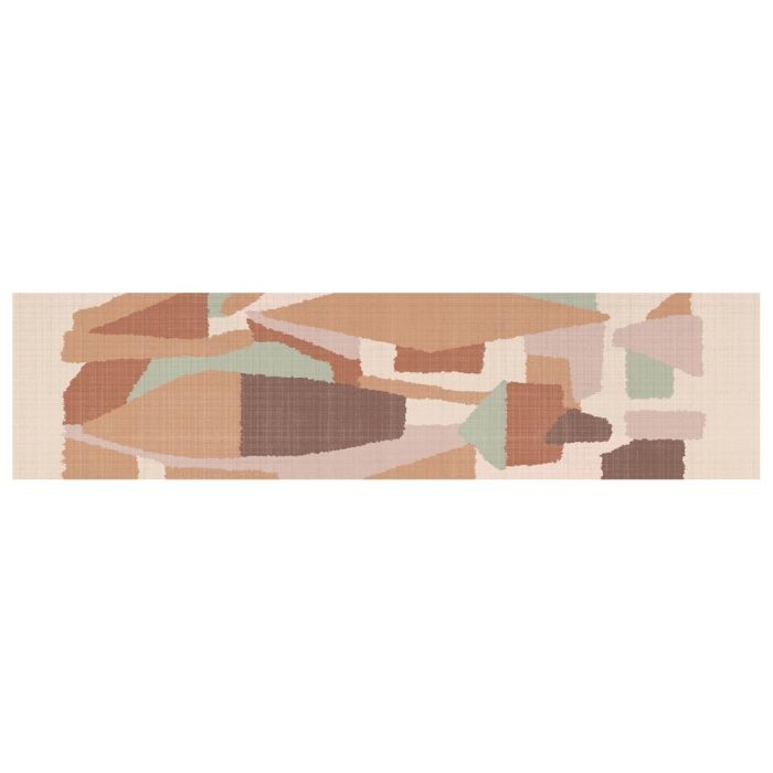 DKD Home Decor Alfombra Urban Abstracta Poliéster Multicolor 240x60 cm 600 GSM - Pack de 2 Unidades