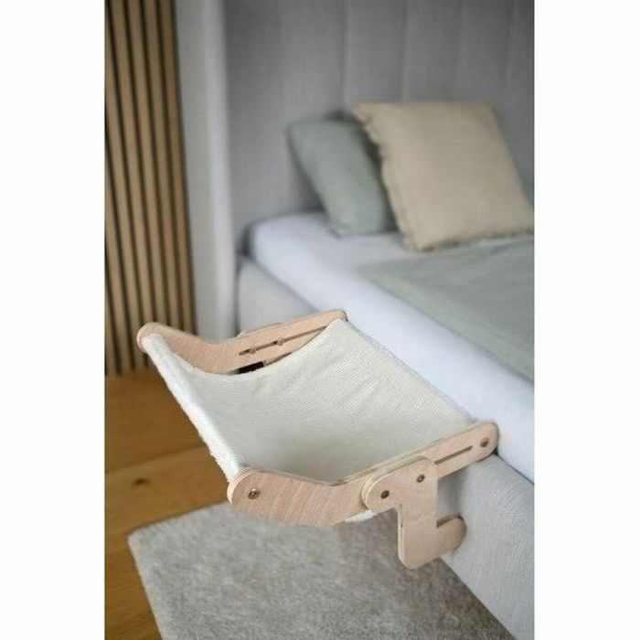 Hamaca para gatos - KERBL - NAP - 42,5 x 47 cm - Madera maciza - Superficie reversible 3