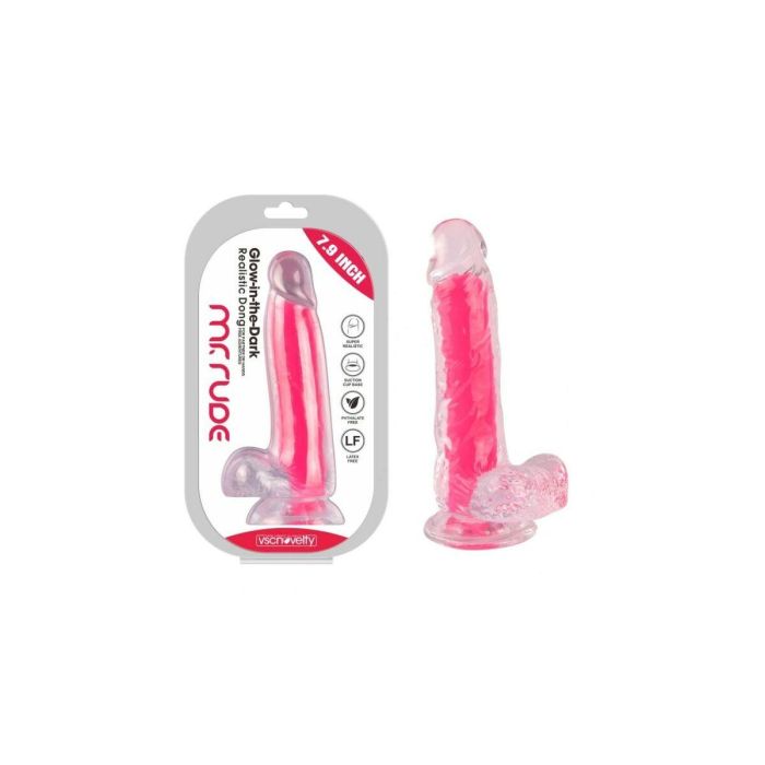 Consolador Realista VSCNOVELTY TPE Rosa 20 cm 1