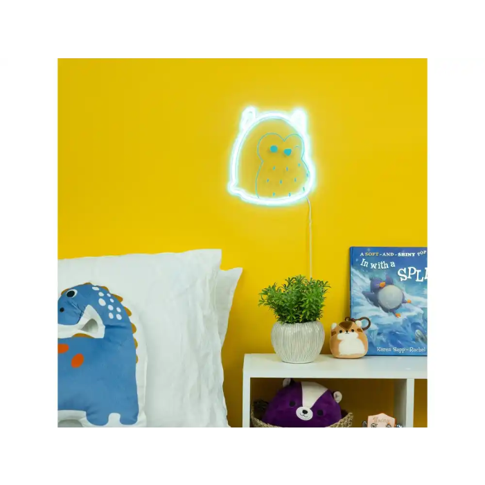 Wondee Squishmallow Winston Lampara Neon Azul 21.5 x 19.5 cm 1