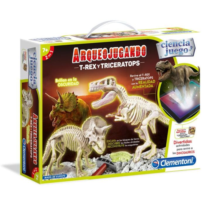 Archeogiocando - T-Rex & Triceratopo - Scienze - Clementoni | Che Giochi