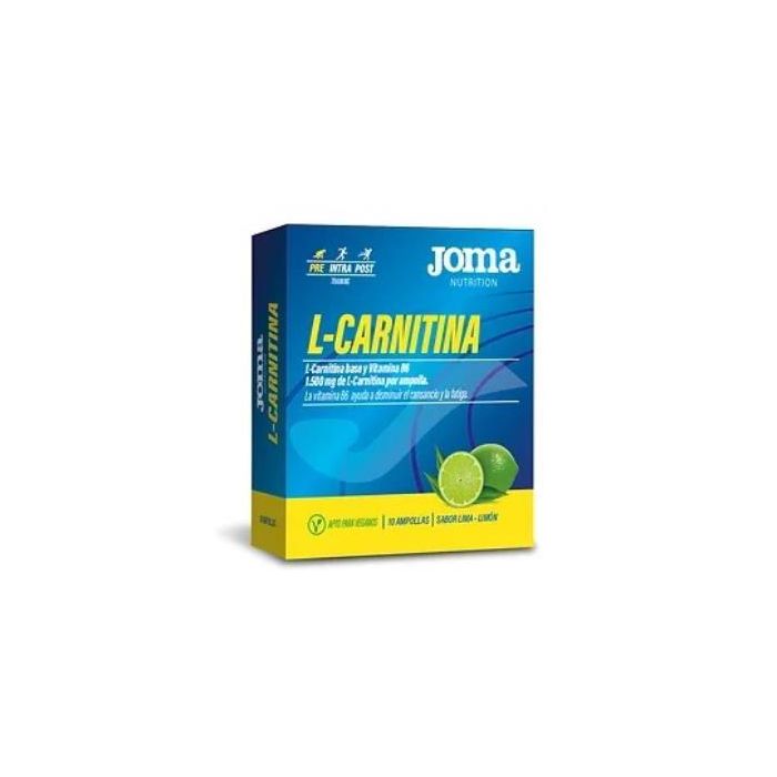 JOMA L-Carnitina Líquida Sabor Lima-Limón, 10 Ampollas