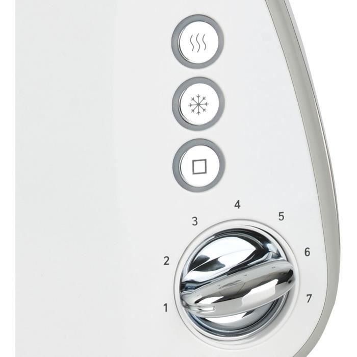 Tostadora - BRANDT - T02T1050W - 2 ranuras - 7 niveles de potencia - Cajón recogemigas - Blanco 4 Tostadora - BRANDT - T02T1050W - 2 ranuras - 7 niveles de potencia - Cajón recogemigas - Blanco 4
