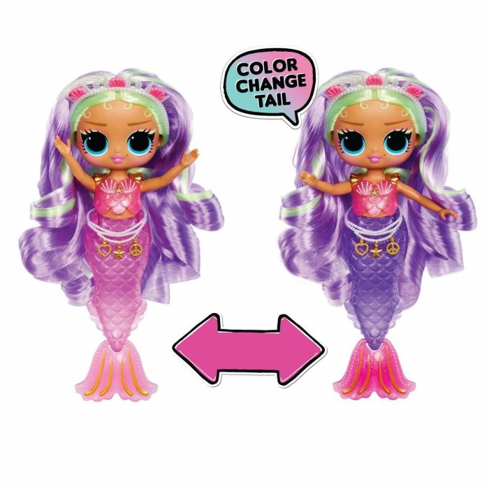 L.O.L Surprise Muñeca Cleo Cove Tweens 20cm con Cola de Sirena que Cambia de Color 7