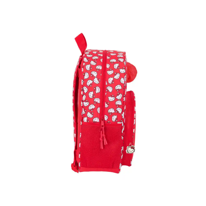 Mochila Escolar Hello Kitty Iconic Blanco Rojo 33 x 42 x 14 cm 2