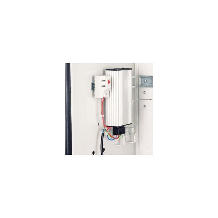 Lanview Calentador Eléctrico para Carril DIN 35mm, 100W, 220V, 50/60Hz, con Termostato de Invierno Integrado y Cuerpo de Aluminio Lanview Calentador Eléctrico para Carril DIN 35mm, 100W, 220V, 50/60Hz, con Termostato de Invierno Integrado y Cuerpo de Aluminio