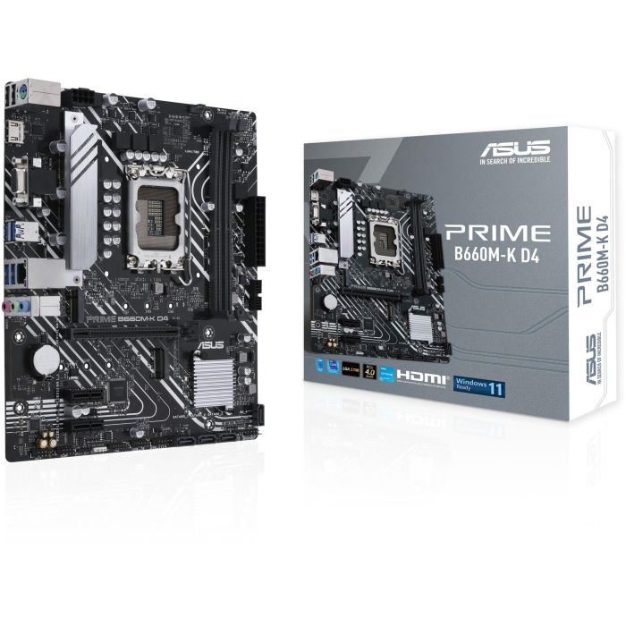 ASUS PRIME B660M-K DDR4 LGA 1700 micro ATX Placa Base para PC 1