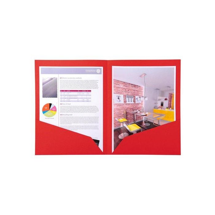 Subcarpeta Exacompta Rock´S Doble 210G A4 Rojo Paquete De 25 Subcarpeta Exacompta Rock´S Doble 210G A4 Rojo Paquete De 25