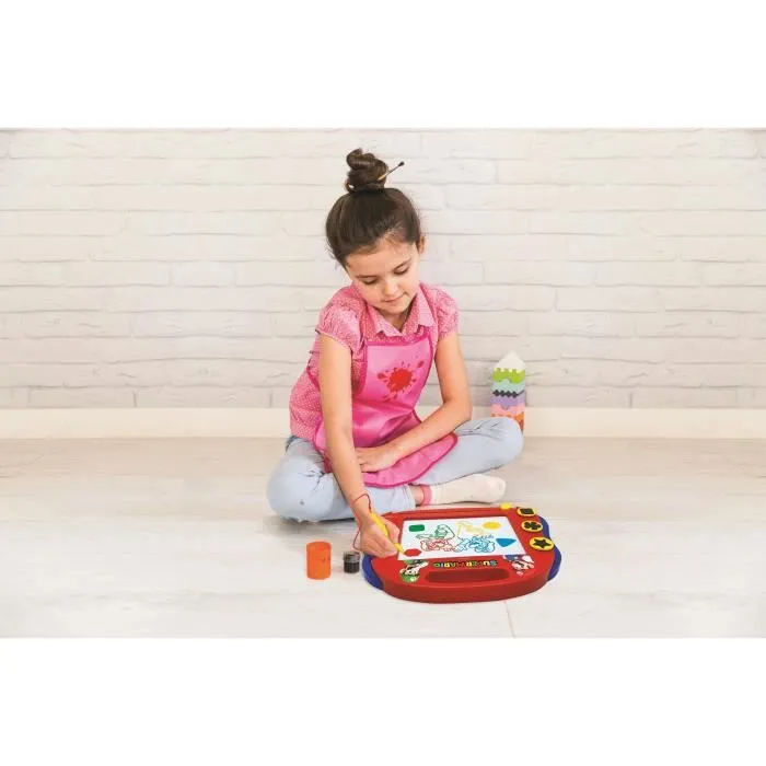 Lexibook Pizarra Mágica Super Mario Formato A5 con Accesorios Magnéticos para Dibujar en Colores 2
