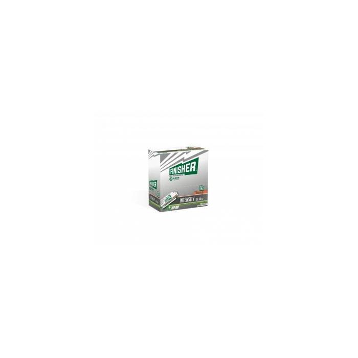 FINISHER Intensity Gel, 12 Sobres Sabor Fresa con Vitaminas B6 y B12 para Energía y Reducir Fatiga