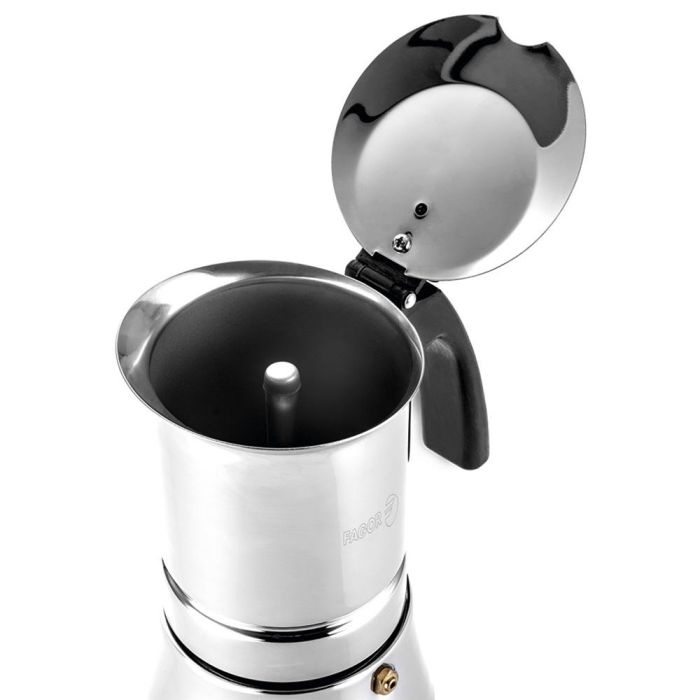 Cafetera Italiana Fagor Negro Acero Inoxidable 60 ml 2 Cafetera Italiana Fagor Negro Acero Inoxidable 60 ml 2