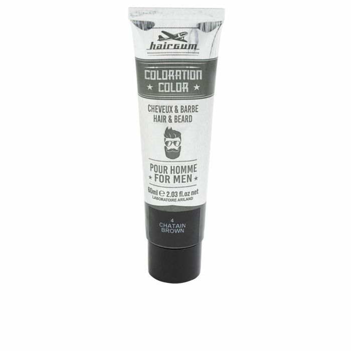 Hairgum COLORATION Tinte para Barba y Cabello #4-Castaño 60 g Hairgum COLORATION Tinte para Barba y Cabello #4-Castaño 60 g