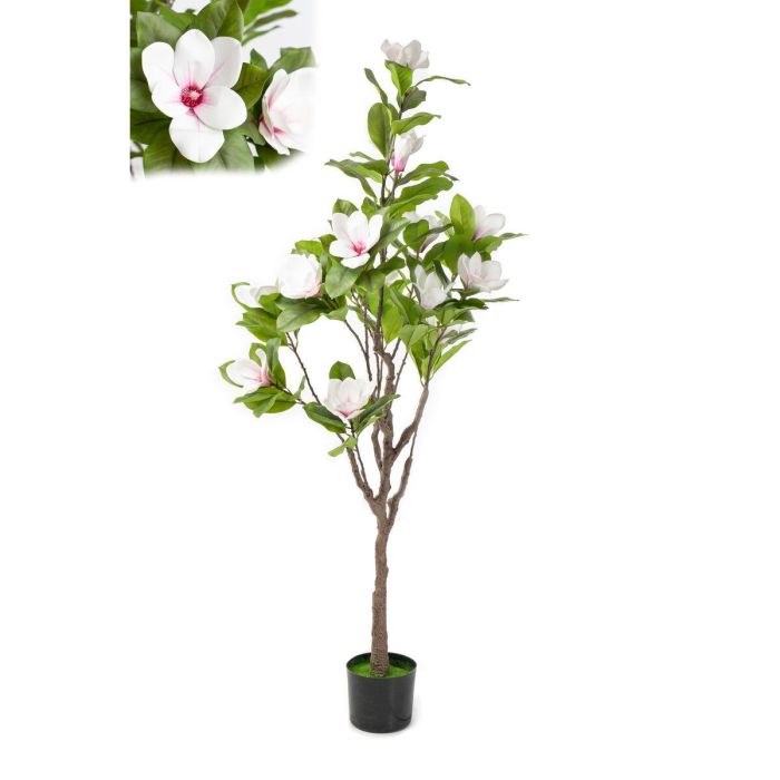 Flores Decorativas Romimex Blanco Magnolia 50 x 160 x 50 cm