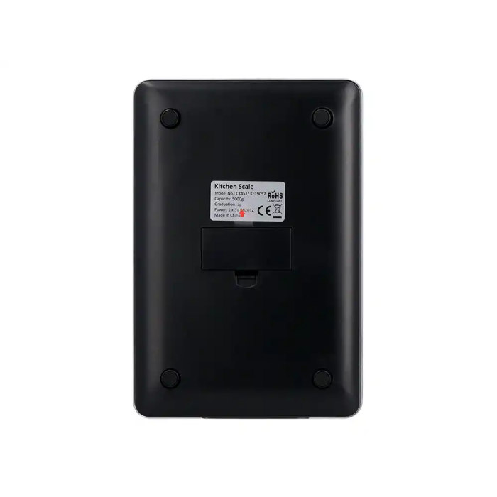 Q-connect KF19057 Báscula Digital de Precisión con Pantalla LCD | Capacidad 5 kg | Precisión 1 gr | 200x135x16mm 2