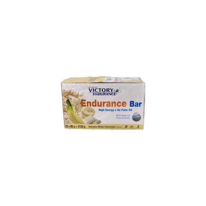 Victory Endurance Barrita Energética Plátano-Chocolate Blanco 25 Unidades