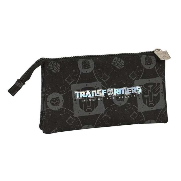 Portatodo Triple Transformers Negro 22 x 12 x 3 cm 5 Portatodo Triple Transformers Negro 22 x 12 x 3 cm 5