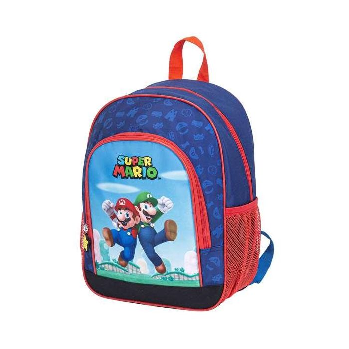 Mochila super mario, 2 bolsillos laterales. interior totalmente forrado y personalizado. 32 x 25.5 x 11 cm. 2 Mochila super mario, 2 bolsillos laterales. interior totalmente forrado y personalizado. 32 x 25.5 x 11 cm. 2