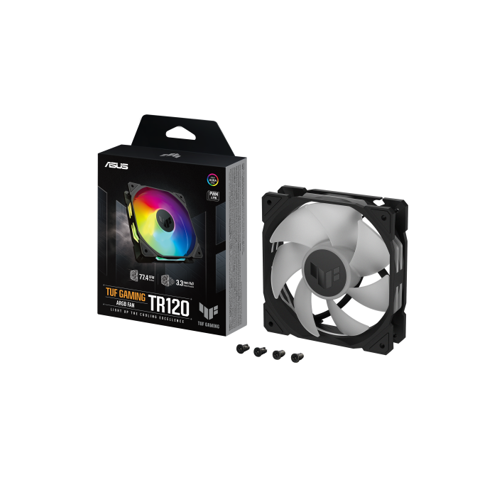 ASUS TUF Gaming TR120 ARGB Ventilador 12 cm Hidráulico Negro - 90DA0090-B09000