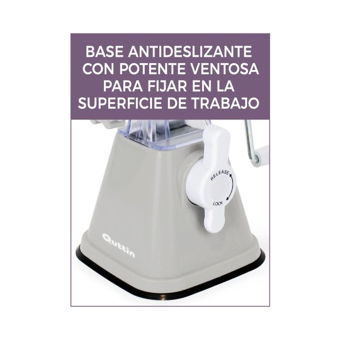 Picadora de carne con manivela Quttin (6 Unidades) 7