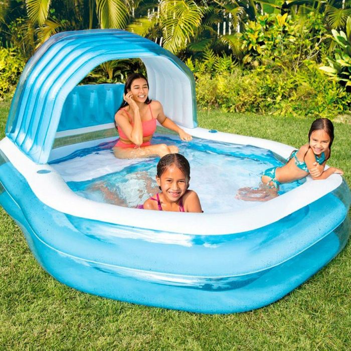 Piscina Hinchable Intex Azul 530 l 229 x 135 x 191 cm (2 Unidades) 2