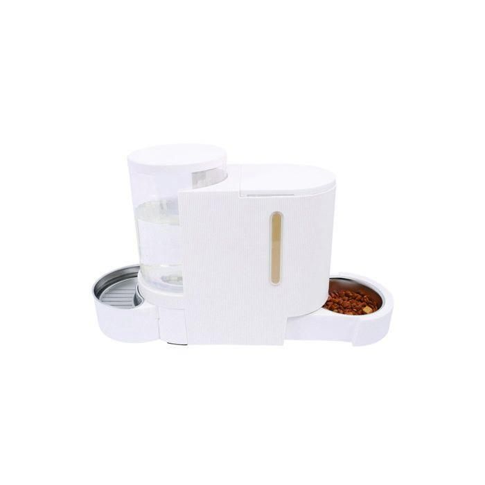 Dispensador de comida y agua DUPLO - M PETS - 1,3 kg / 3 L - 40 x 16,2 x 29,1 cm - Blanco 4 Dispensador de comida y agua DUPLO - M PETS - 1,3 kg / 3 L - 40 x 16,2 x 29,1 cm - Blanco 4