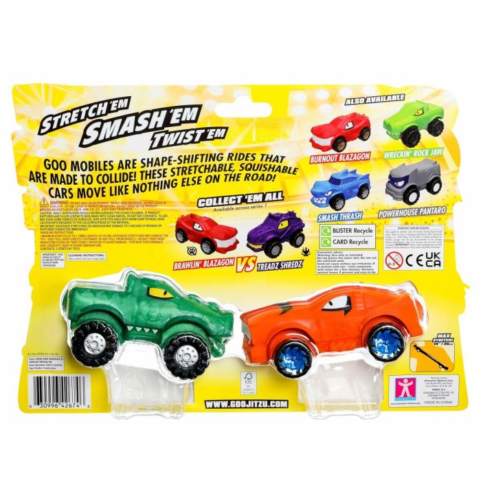 Moose Toys MOO0630996426746 Vehículos Miniatura Goo Mobiles Turbo Tyger vs Rumbler Jaw 7