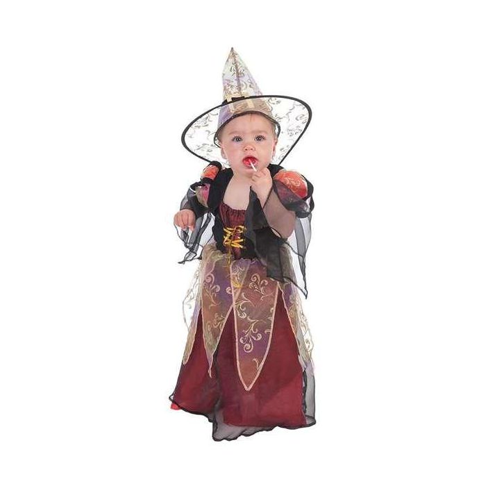 Disfraz bebe bruja/princesa burdeos talla 1-2 años Disfraz bebe bruja/princesa burdeos talla 1-2 años