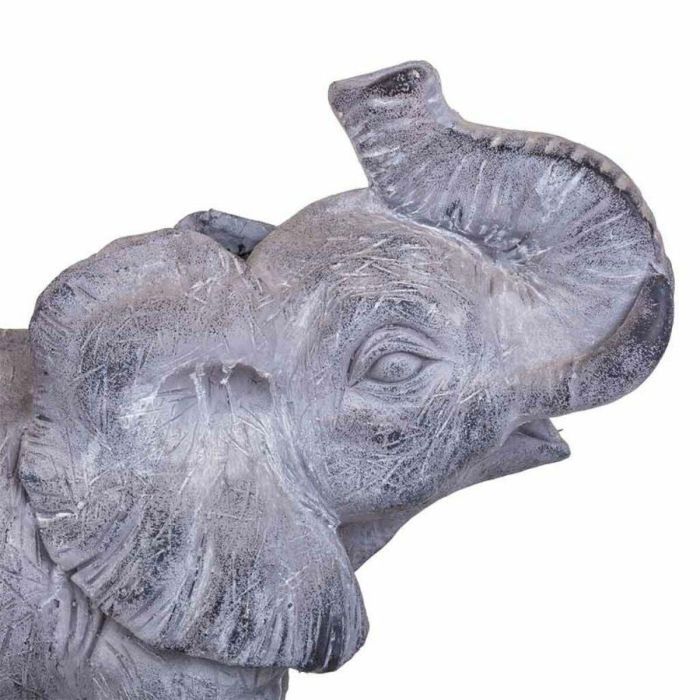 Figura Decorativa Alexandra House Living Gris Magnesio Elefante 26 x 40 x 35 cm 3