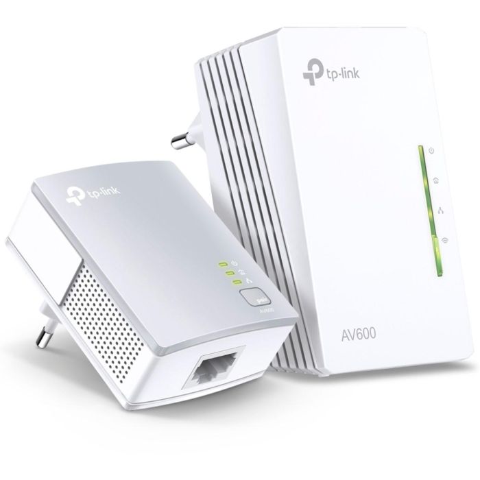 TP-Link AV600 Adaptador Powerline WiFi N 600 Mbps HomePlug AV2 Fast Ethernet 3 Puertos Blanco 300m Plug & Play 1 TP-Link AV600 Adaptador Powerline WiFi N 600 Mbps HomePlug AV2 Fast Ethernet 3 Puertos Blanco 300m Plug & Play 1
