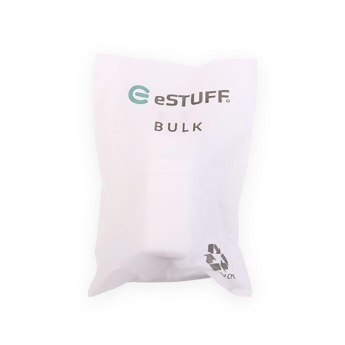 eSTUFF Cargador de hogar USB-C PD 67W GaN con enchufe UK - Blanco - 100% plástico reciclado 1