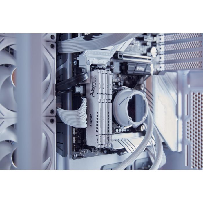 Kingston FURY Beast White EXPO 32GB (2x16GB) DDR5 6000MT/s CL30 DIMM Kit para PC Blanco 7 Kingston FURY Beast White EXPO 32GB (2x16GB) DDR5 6000MT/s CL30 DIMM Kit para PC Blanco 7