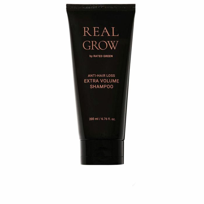 Rated Green REAL GROW Champú Anticaída Volumen Extra Vegano 200ml Rated Green REAL GROW Champú Anticaída Volumen Extra Vegano 200ml