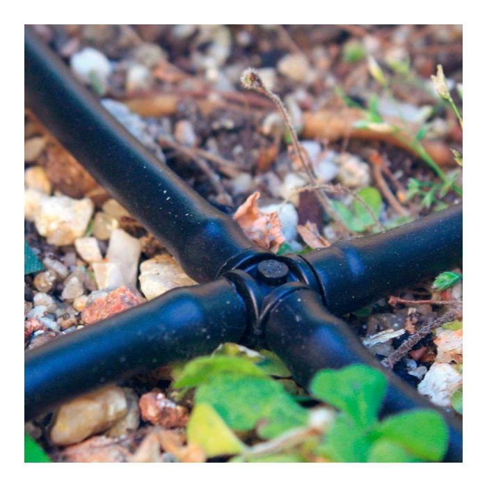 Blue Bird-Altadex Cruces 4 mm, 10 uds, Negro, Polipropileno, Conexiones Micro Riego, Anti UV