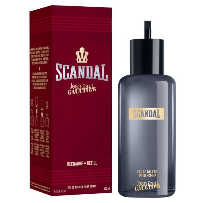 Jean Paul Gaultier SCANDAL POUR HOMME Eau de Toilette Recarga Rellenable Ecológica Sostenible Oriental Amaderada Hombre 200 ml 1 Jean Paul Gaultier SCANDAL POUR HOMME Eau de Toilette Recarga Rellenable Ecológica Sostenible Oriental Amaderada Hombre 200 ml 1