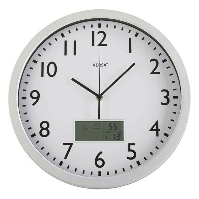 Reloj de Pared Versa 18560239 Blanco Plástico Minimalista 4 x 35 x 35 cm Reloj de Pared Versa 18560239 Blanco Plástico Minimalista 4 x 35 x 35 cm