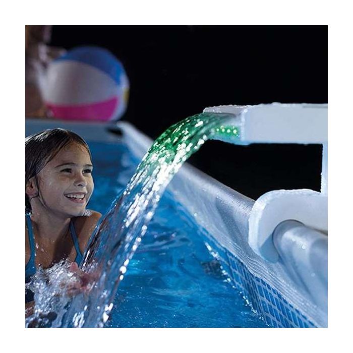 Cascada agua con luces led multicolor adaptable a piscinas intex 38x33,5x31,5 cm 5 Cascada agua con luces led multicolor adaptable a piscinas intex 38x33,5x31,5 cm 5