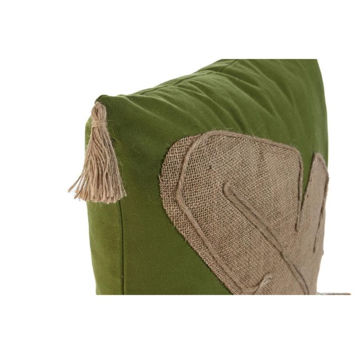 Cojin Boho DKD Home Decor Verde Natural 5 x 45 x 45 cm 4