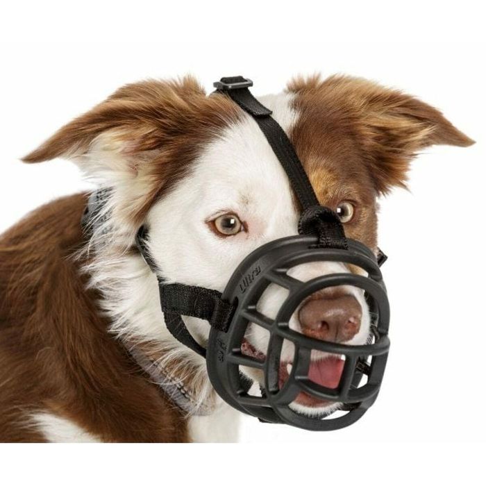 Baskerville Ultra Bozal Perro Talla 5 - Seguro, Transpirable, Permite Jadear y Beber - Largo max. 9.5cm, Circunferencia max. 36cm 1 Baskerville Ultra Bozal Perro Talla 5 - Seguro, Transpirable, Permite Jadear y Beber - Largo max. 9.5cm, Circunferencia max. 36cm 1