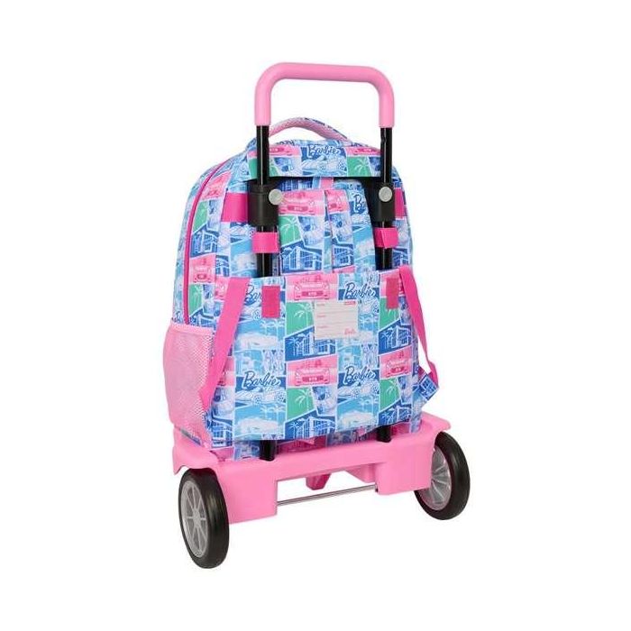 Mochila gde. c/ruedas compact evol. ext. barbie 33x45x22cm 1