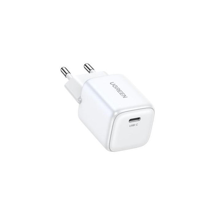 UGREEN 15326 Cargador USB C Nexode Mini 30W PD GaN Tech Blanco Carga Rápida 2