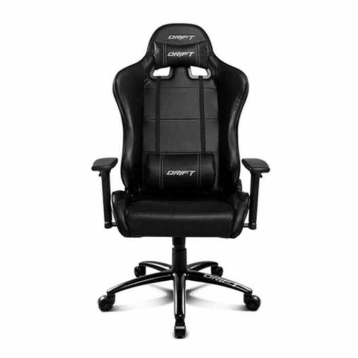 DRIFT DR200 Silla Gaming Profesional, Asiento Acolchado, Reposabrazos Ajustable 3D, Respaldo Reclinable hasta 135 Grados, Negro